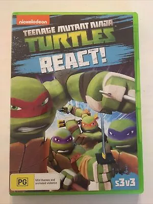 Teenage Mutant Ninja Turtles - React (DVD 2014) Cartoon R4 FREE POST • $6.99