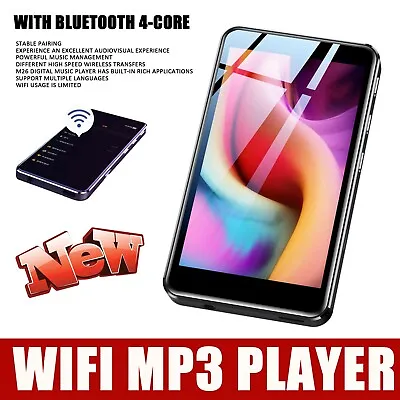 WiFi Mp3 Player With Bluetooth 4-core  4.0  Full Touch Screen Mp3 Mp4 Player JZ • $37.99