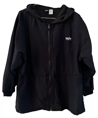 Mossimo Black Long Sleeve Zip Front Rayon Windbreaker Size Medium  • $20