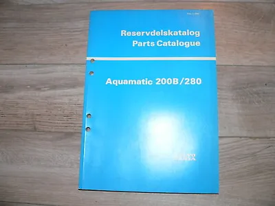 Vintage 1970s Volvo Penta Aquamatic 200B/280 Parts Catalog Publication No. 2999 • $40