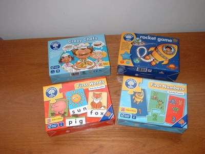 £9.99 • Buy Orchard Toys 4 X Educational Games Bundle 100% Complete - Exc Condition