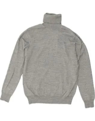 OVS Mens Roll Neck Jumper Sweater Small Grey Wool PL14 • £16.71