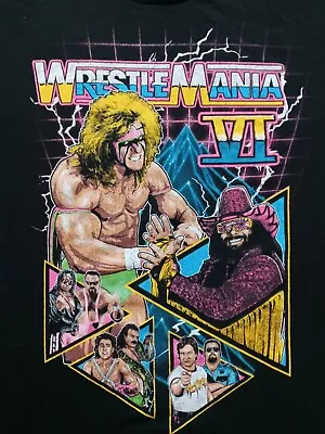 WWE WrestleMania VI Ultimate Warrior Randy 'Macho Man' Savage Men's T Shirt XL • $12