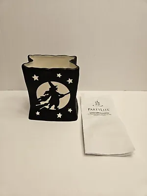 Partylite Halloween Black Witch Luminary Bag Votive Candle Holder • $33.64