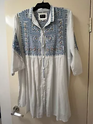 Johnny Was Byia Embroidered Top L NWOT • $65