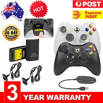 $29.99 • Buy For Microsoft XBOX 360 Wireless Controller / Battery Pack+ Play & Charge Kit