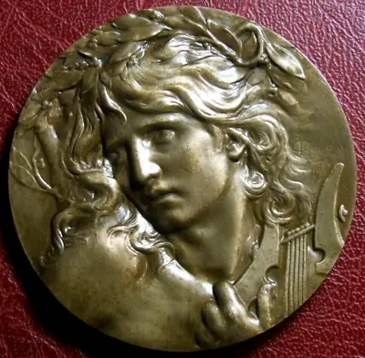 Art Nouveau Universal Exposition 1900 Orpheus Greek Medal By Lucien COUDRAY • $109