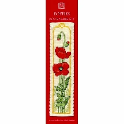 £8.15 • Buy Complete Cross Stitch Bookmark Kit - Poppies