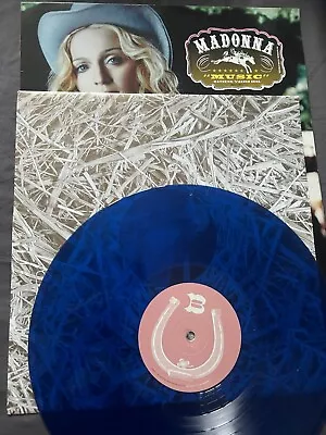 Madonna Music Blue Vinyl Rare • £16