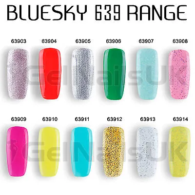 Bluesky 639 RANGE UV LED Soak Off Gel Nail Polish 10ml FREE POSTAGE • £6.49