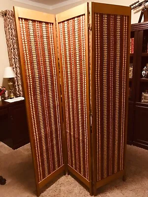 Vintage 3 Panel Screen 6 Ft. Tall Room Divider • $149.99