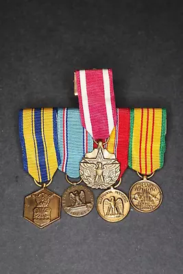 Vietnam War Era US Army Veteran Miniature Medal Ribbon Group Mini - Meritorious • £43.42