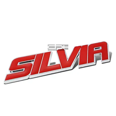 Fit Silvia 240 S13 S14 S15 Metal Bumper Trunk Grill Emblem Decal Logo Badge Red • $7.28