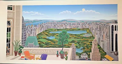 Thomas McKnight -  Central Park Panorama  - Large - 55/200 - Very Rare - COA • $2000