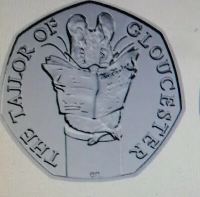 Beatrix Potter Tailor Of Glouscester 50p (2018) Uncirculated Fifty Pence Coin • £3.49