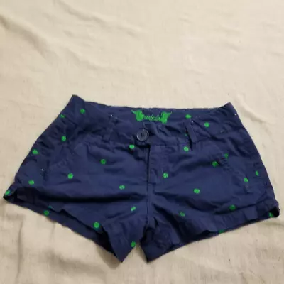 Freestyle Revolution Navy And Green Polka Dot Shorts Sz 5 2240 • $20