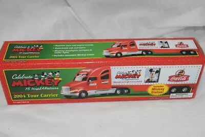 Vintage Speedway Mickey Mouse Coca Cola Coke Semi Truck Tour Carrier 2004 Sealed • $18