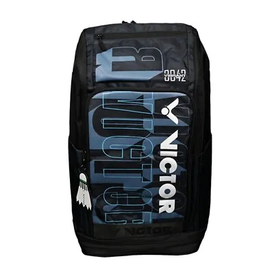 Victor Badminton Backpack Professional Unisex Racquet Sports Bag Black BR3042 • $84.51
