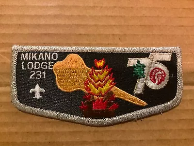 Mikano Lodge 231 1990 OA 75th Anniversary Older OA Flap M • $5.95