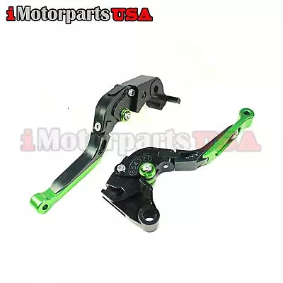 07-12 Kawasaki Ninja Zx6r Extendable Shorty Brake Clutch Levers Anodized Black • $49.95