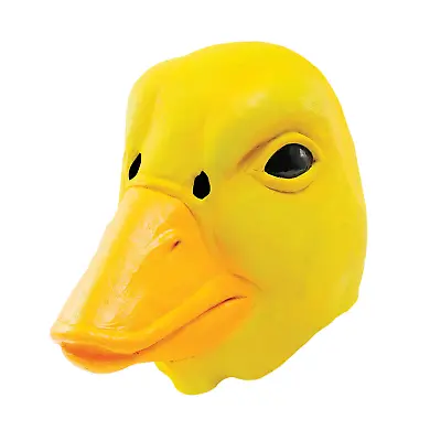 Mens Funny Scary Animal Duck Latex Full Face Mask Fancy Dress Costume Halloween • £18.99