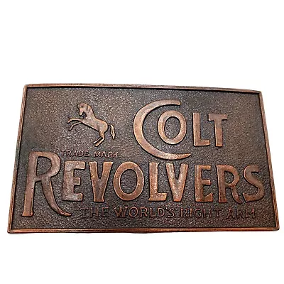 Colt Revolvers Belt Buckle Vintage Western Wear Horse Country Distressed • $29.99