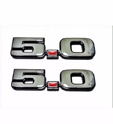 1979-1993 MUSTANG GT LX 5.0 Fender Emblem Badge Chrome Pair Great Item Look New • $18.97