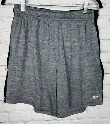 REEBOK Men's Gray Pull On Athletic Gym Shorts Sz M • $7.56