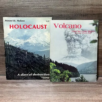 2 Books Mt St Helens Holocaust & Volcano First Seventy Days Paperback • $13.99