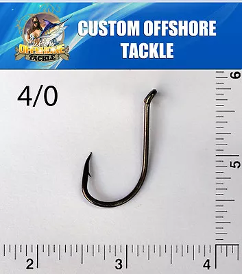 50 Size 4/0 Custom Offshore Tackle Octopus J Hooks 8299 • $8.15