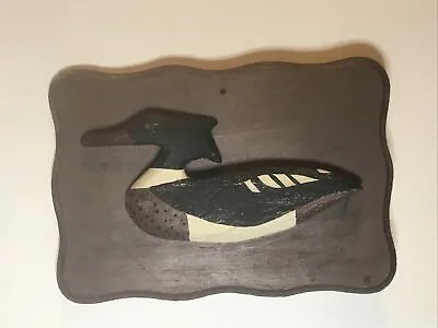 Merganser Wall Plaque Vintage Signed Unknown Decoy • $20