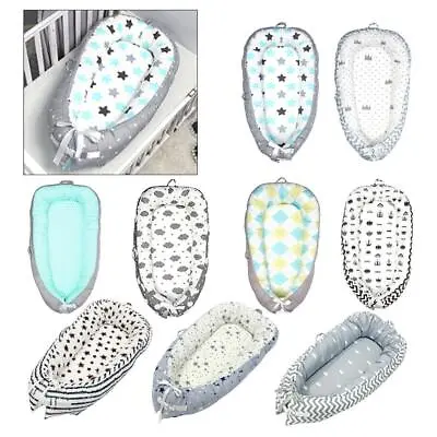 Newborn Lounger Portable Breathable Baby Snuggle Nest Bionic Bed For 0-18M • $51.21