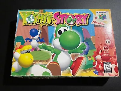 YOSHI'S STORY Vtg. Nintendo N64 Complete CIB Box W/Manual Poster All Inserts • $135