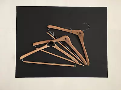 Two Vintage Brooks Brothers  Script/ GF Logos Wooden Suit Hangers & Diamond & Co • $24.99