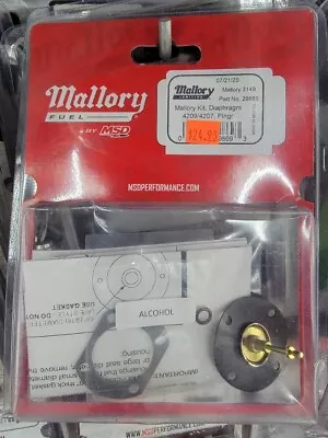 Mallory 29869 Regulator Service Kit For Use With Fuel Pressure Regulator 29386 • $24.95