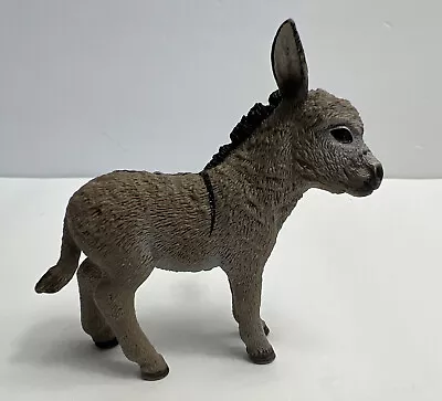 Schleich Grey DONKEY FOAL  2013 Farm Animal Figure 13746 • $6.99