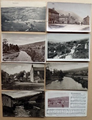 £9.95 • Buy Eight Old Postcards Of Gunnerside In Swaledale North Yorkshire