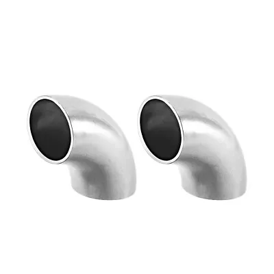 Stainless Steel 304 Pipe Fitting 90 Degree Elbow Butt-Weld 1 OD 1.5mm Thick 2pcs • $8.51
