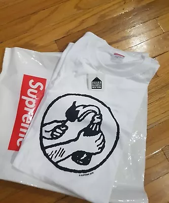 SUPREME SS18 MOLOTOV TEE WHITE XL IN HANDS Ready To Ship • $99.99
