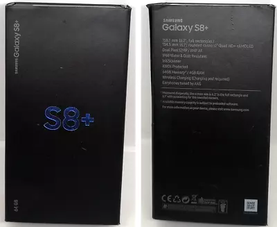 Samsung Galaxy S8+ Plus G955F (64GB/Midnight Black) Empty Box Only • £4.99