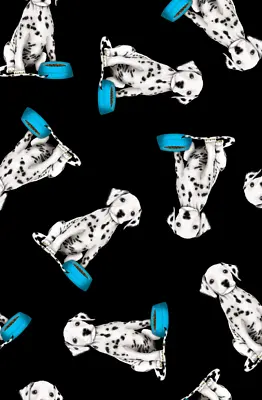£11.99 • Buy Cute Dalmatian Dog Puppies Print 4 Way Spandex Sewing Fabric Pets Lover