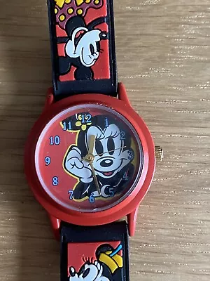 Disney Time Works Minnie Mouse Quartz Watch - Working New Battery  • £7.99