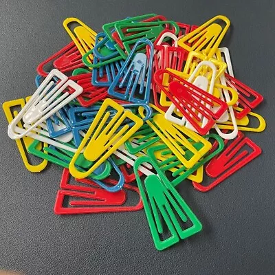 Large Giant Plastic Paper Clips 60mm Page Markers & Plant Identifiers X 100 Pack • £9.99