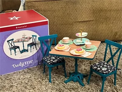 American Girl Teatime Table & Chairs Set Complete New In Box • $21.50