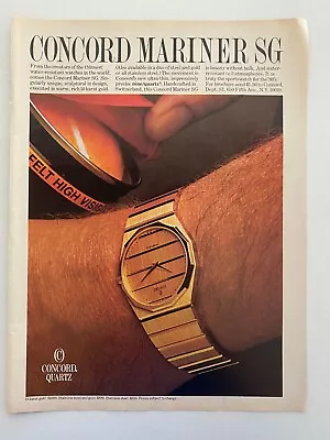 Concord Mariner SG Vintage 1982 Print Ad • $5.90