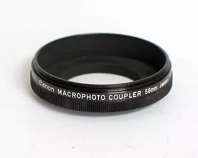 Canon Macrophoto Coupler 58mm To M39 35mm SLR Film Camera Lens Genuine OEM • $22.95