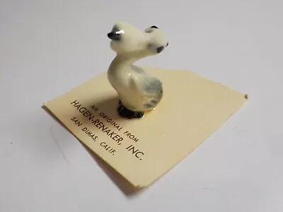 Hagen Renaker Miniature Figurine - Pelican Sitting On Original Card • $17.99