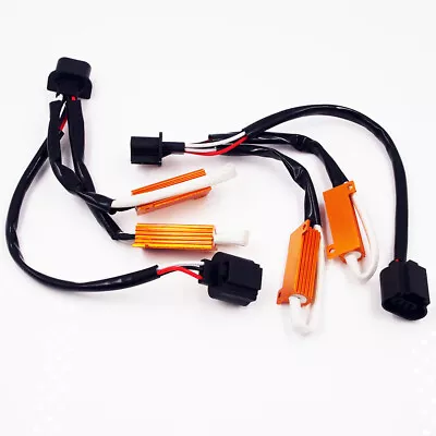 2* H13 9008 LED Headlight Bulb Canbus Error Free Anti Flicker Resistor Canceller • $11.55