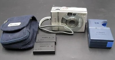 Canon PowerShot S300 2.1MP Digital Camera Silver Tested W/2 Batteries & Charger • $59.95