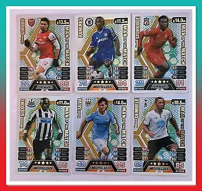 13/14 Topps Match Attax Premier League Trading Cards  -  Man Of The Match • £2.50